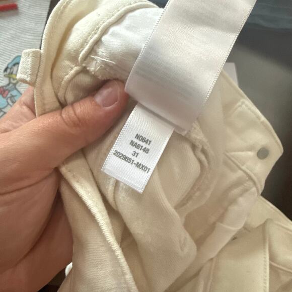 NWT Madewell Kick Out Full Length Jeans in Vintage Canvas Cream Tan Size 31 - Picture 12 of 12